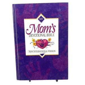 NIV Mom's Devotional Bible Zondervan Hardcover Purple Elisa Morgan MOPS 1996